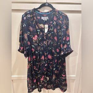 Anthropologie Sheer Blouse, NWT, Large